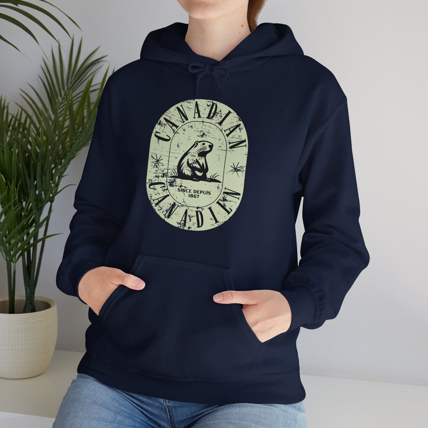 Vintage Canadian Beaver Heritage Hoodie