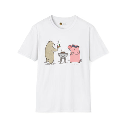 Funny BBQ Friends Softstyle T-Shirt