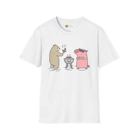 Funny BBQ Friends Softstyle T-Shirt