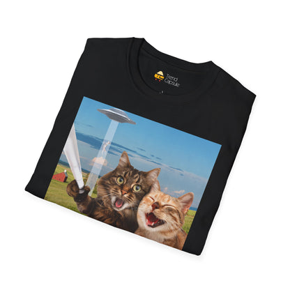 Cat UFO Selfie T-Shirt
