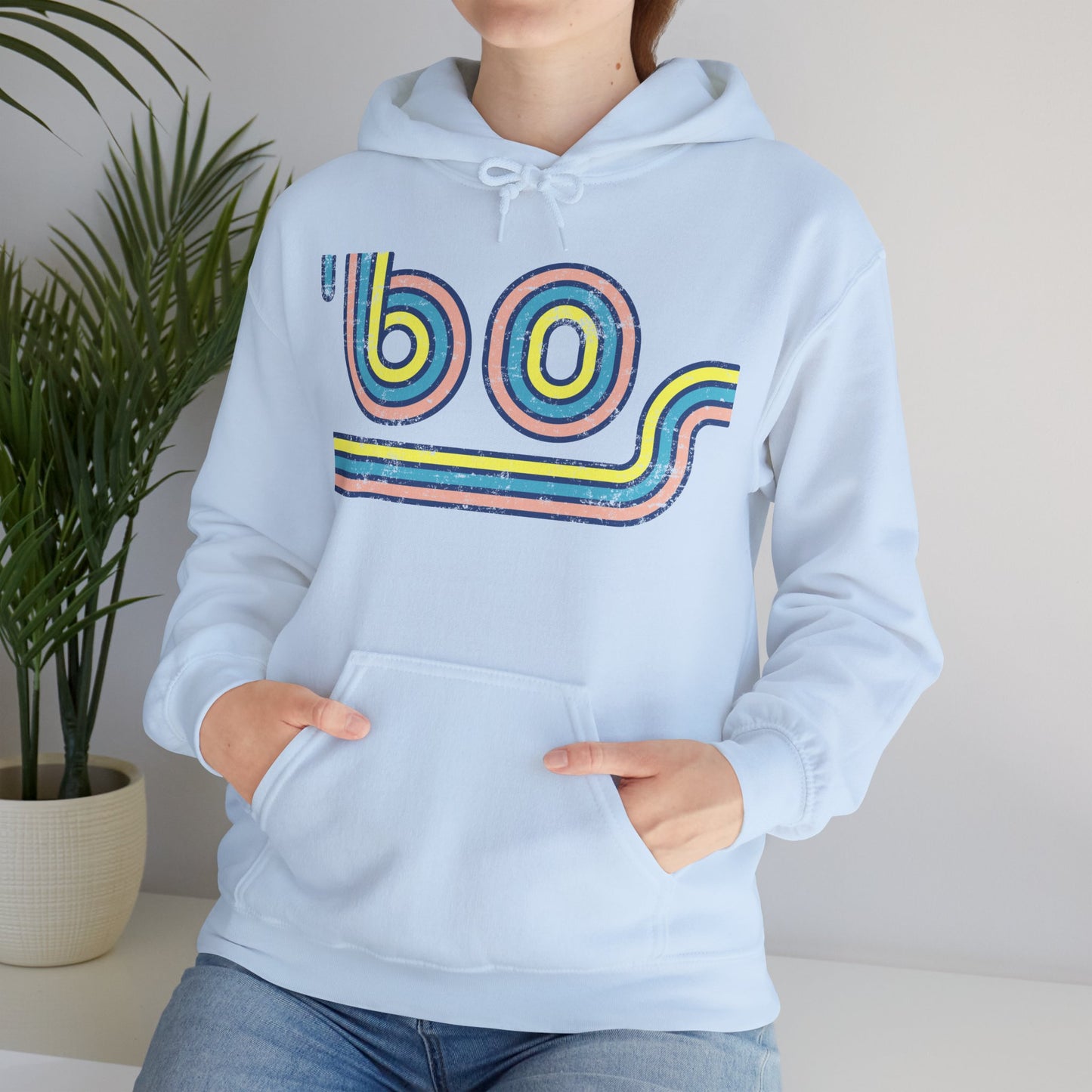 60s Distressed Retro Vibes Unisex Hoodie