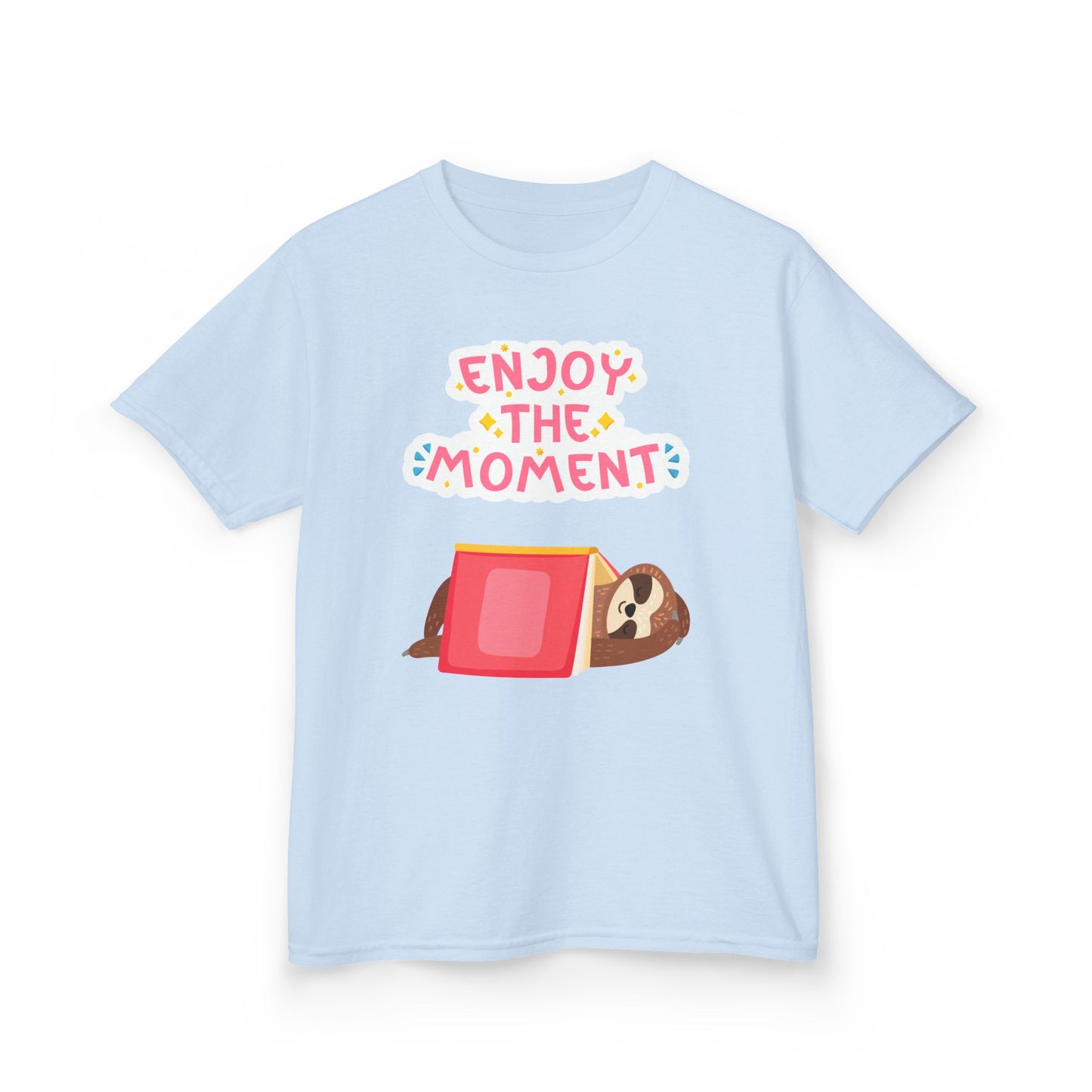 Youth's Enjoy the Moment Sloth Design T-Shirt