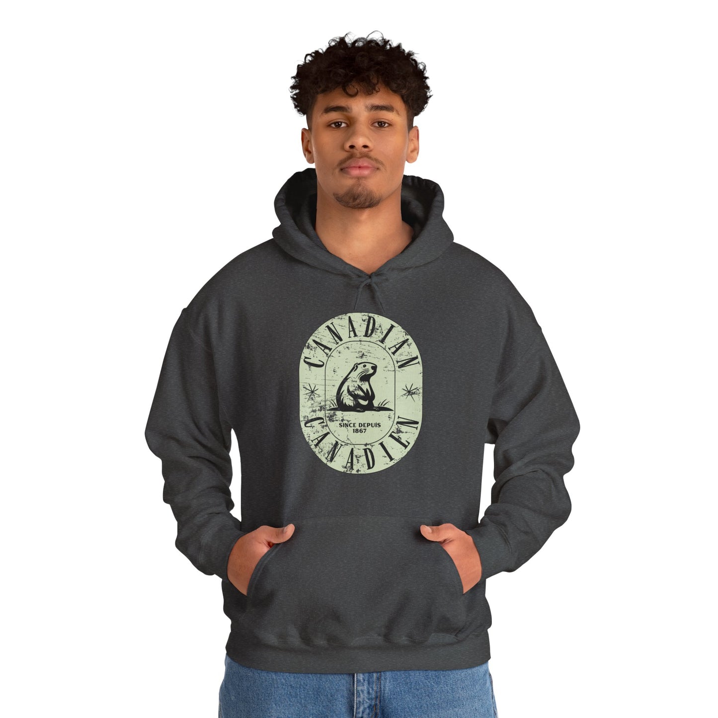 Vintage Canadian Beaver Heritage Hoodie