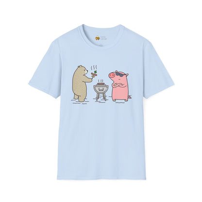 Funny BBQ Friends Softstyle T-Shirt