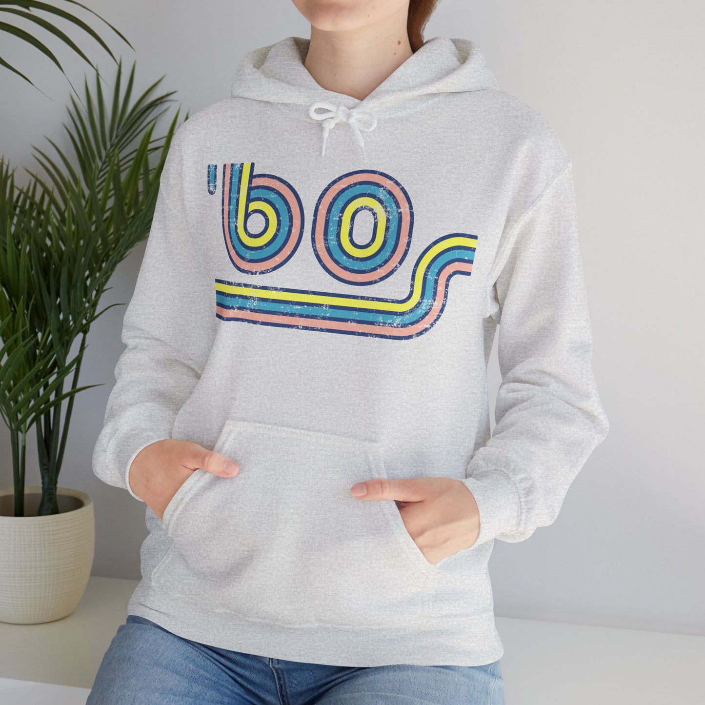 60s Distressed Retro Vibes Unisex Hoodie