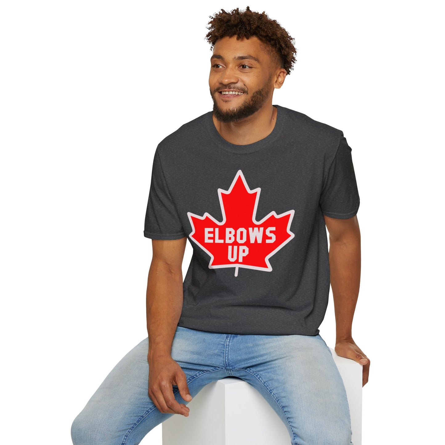 Elbows Up Maple Leaf T-Shirt