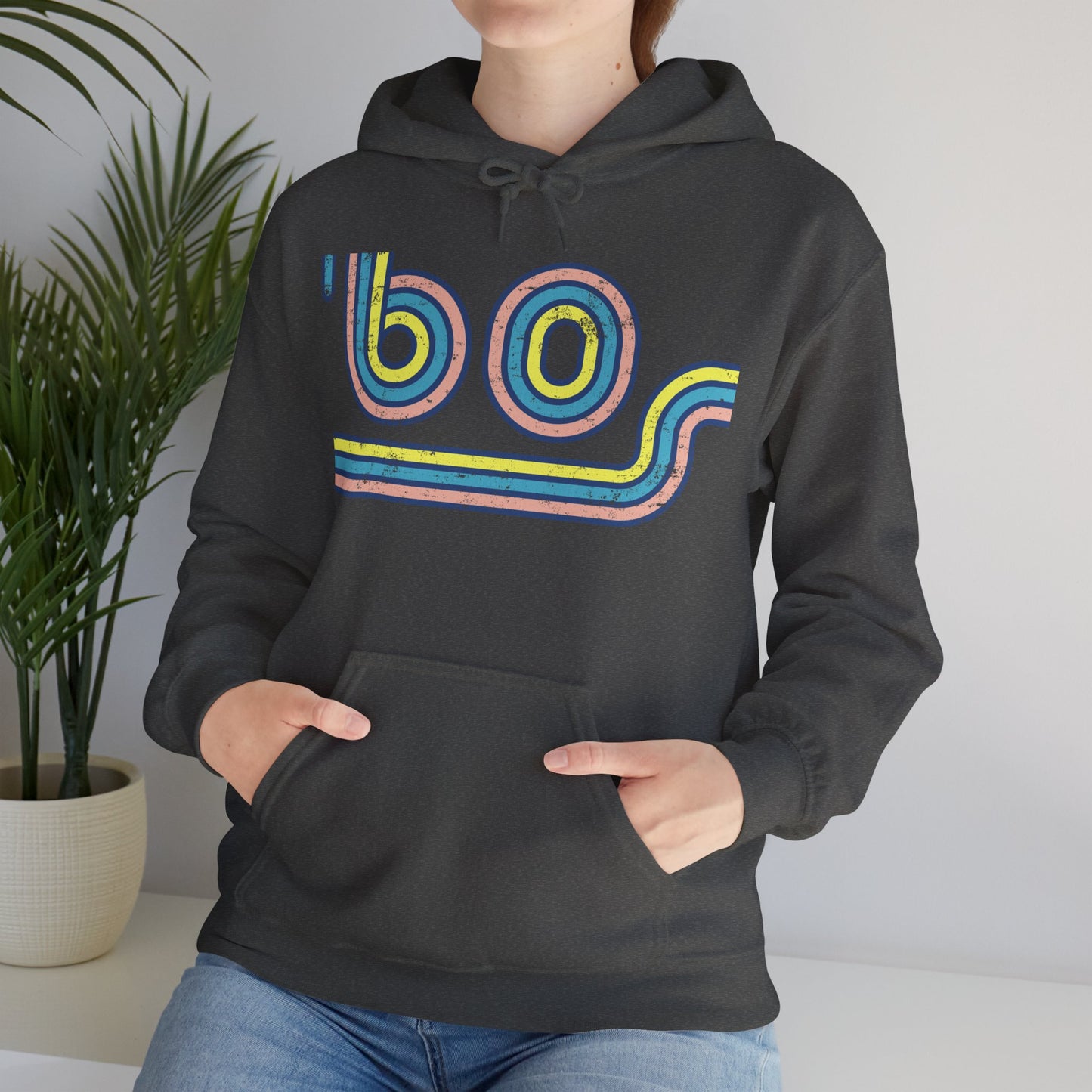 60s Distressed Retro Vibes Unisex Hoodie