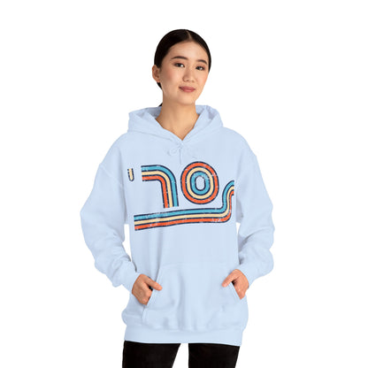 70s Distressed Retro Vibes Unisex Hoodie