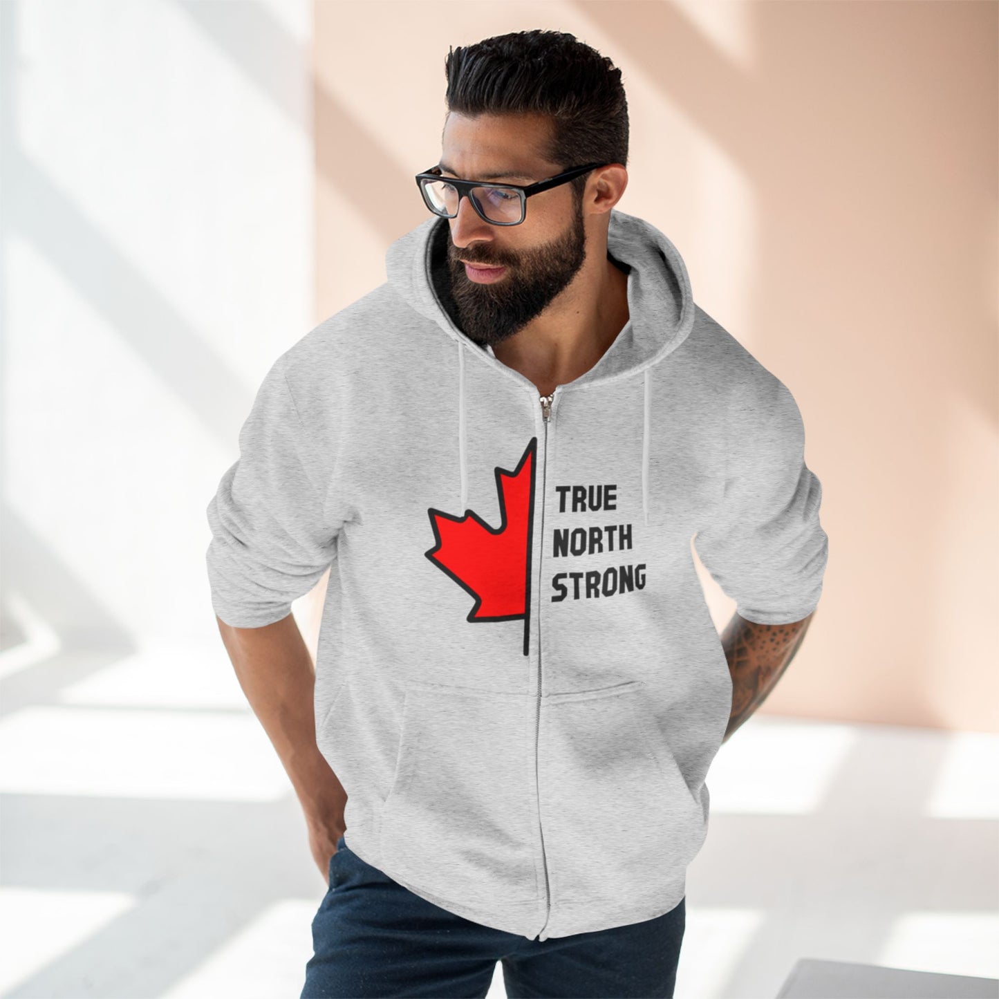 True North Strong Heavy Blend Zip Hoodie
