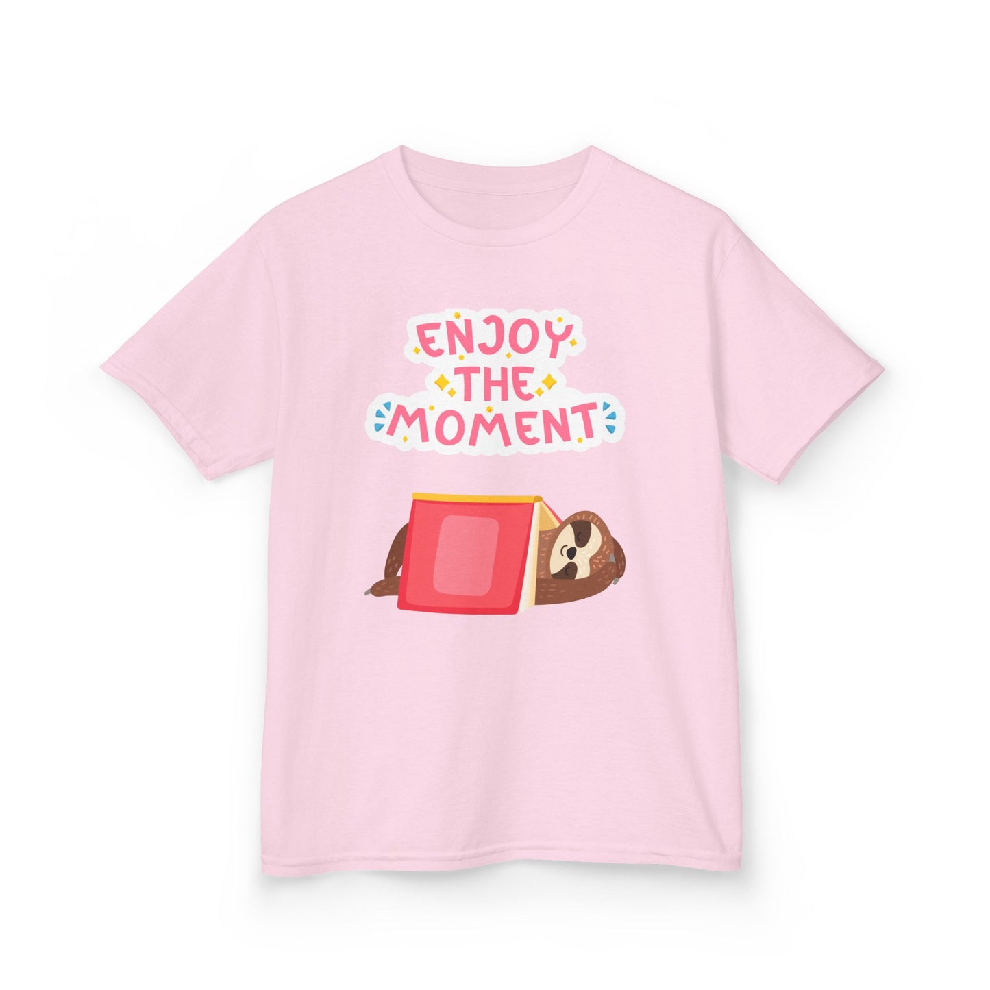 Youth's Enjoy the Moment Sloth Design T-Shirt