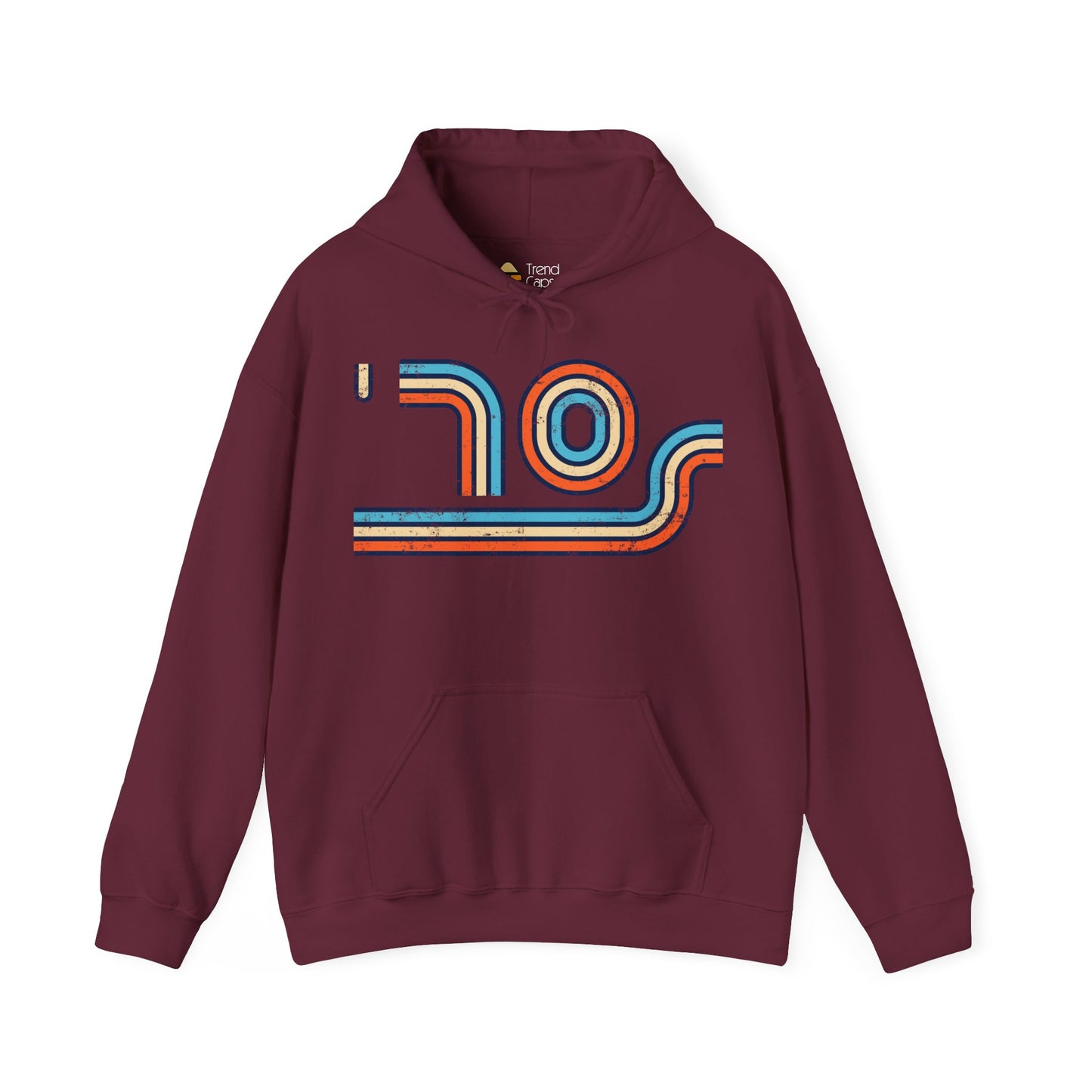 70s Distressed Retro Vibes Unisex Hoodie