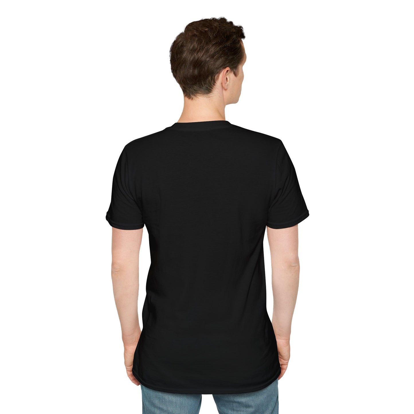 Abstract Monochrome Gradient Stripe T-Shirt