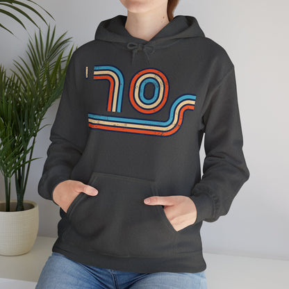 70s Distressed Retro Vibes Unisex Hoodie