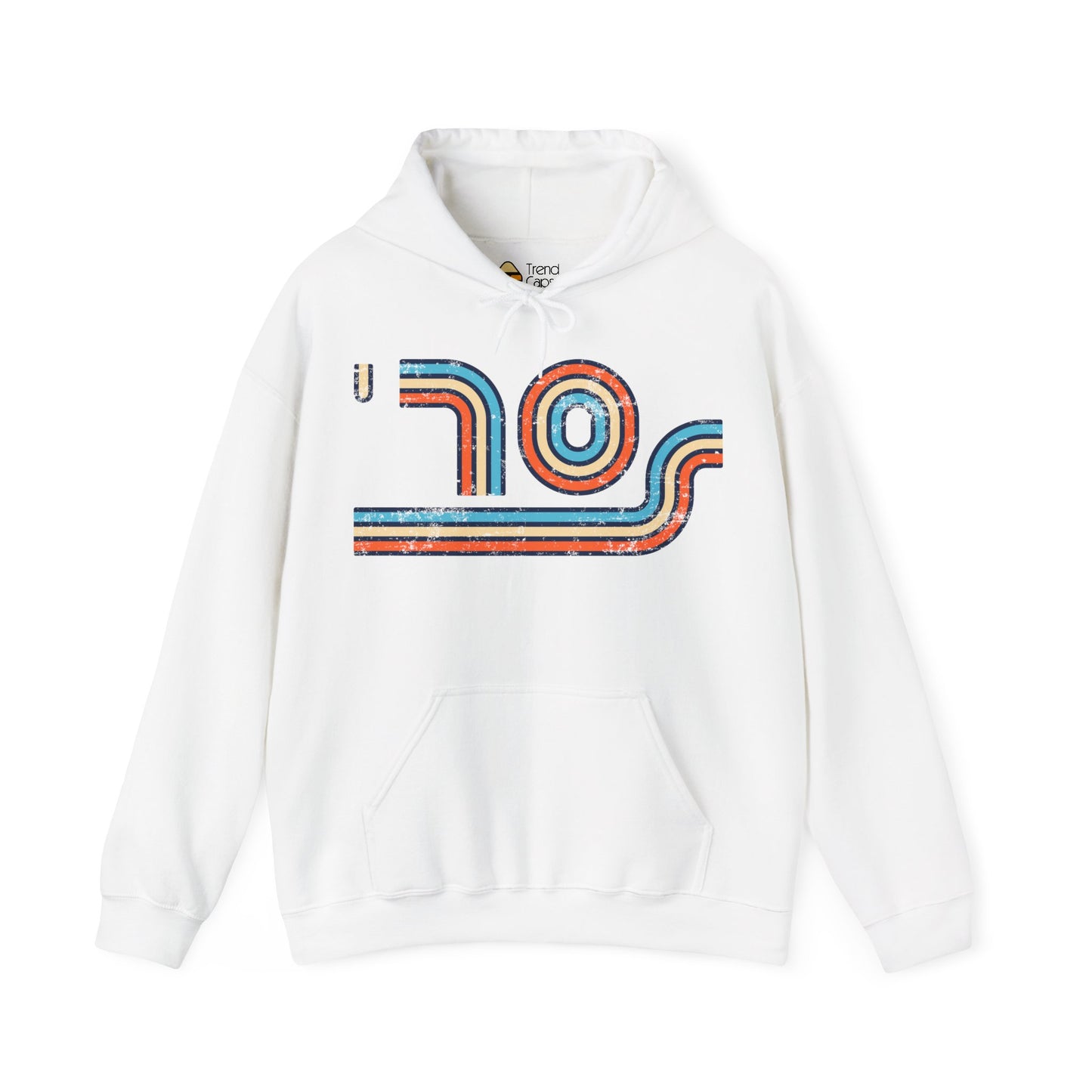 70s Distressed Retro Vibes Unisex Hoodie