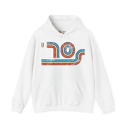 70s Distressed Retro Vibes Unisex Hoodie