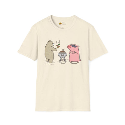 Funny BBQ Friends Softstyle T-Shirt