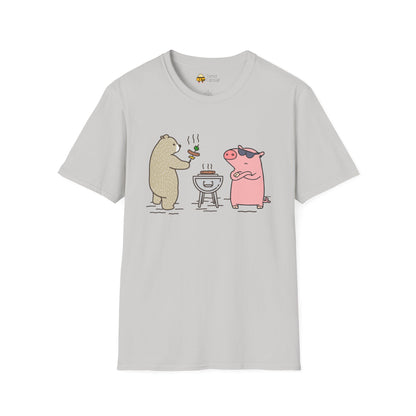Funny BBQ Friends Softstyle T-Shirt