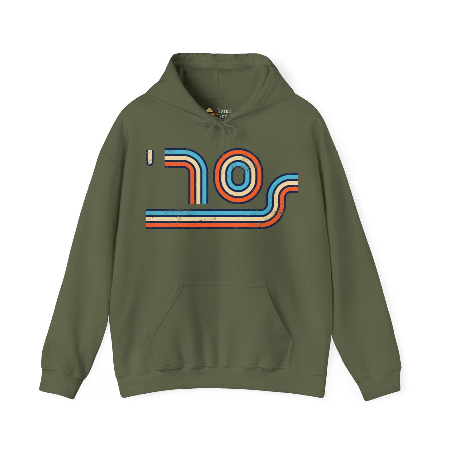 70s Distressed Retro Vibes Unisex Hoodie