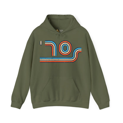 70s Distressed Retro Vibes Unisex Hoodie