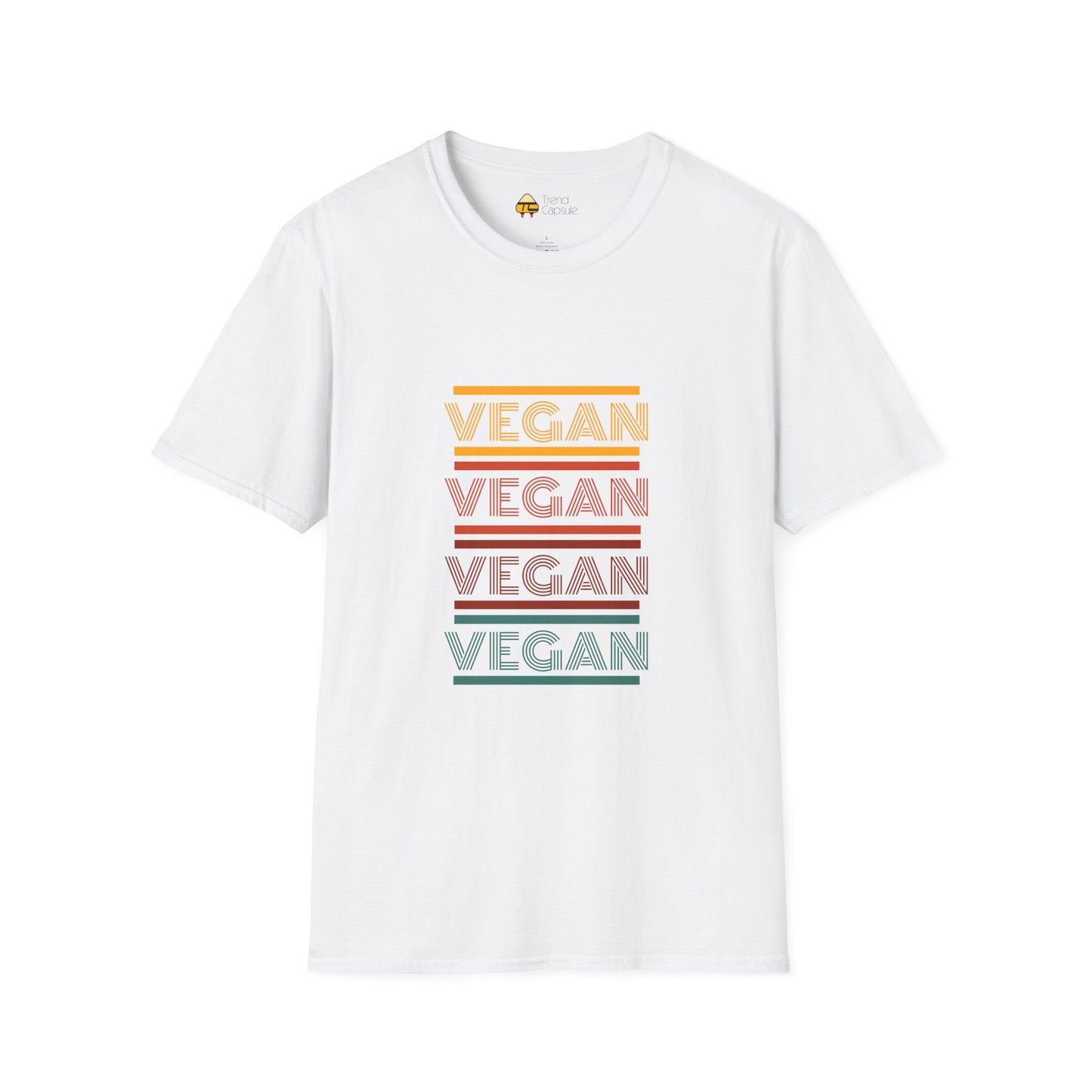 Retro Vegan Eco-Friendly Softstyle T-Shirt
