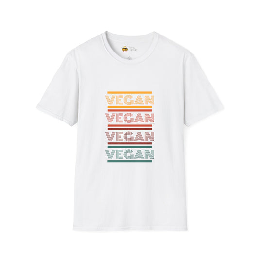 Retro Vegan Eco-Friendly Softstyle T-Shirt