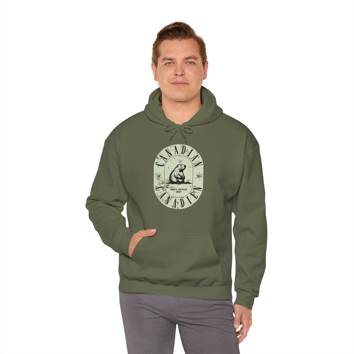 Vintage Canadian Beaver Heritage Hoodie