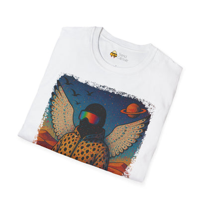 Desert Snowboarder Cosmic Spray-paint Softstyle T-Shirt
