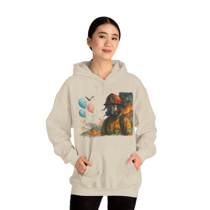 Women's Baby Gender Reveal Gone Wrong Firefighter Tribute Hoodie