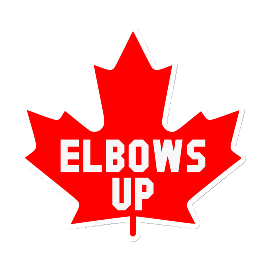 Elbows Up Maple Leaf Magnet