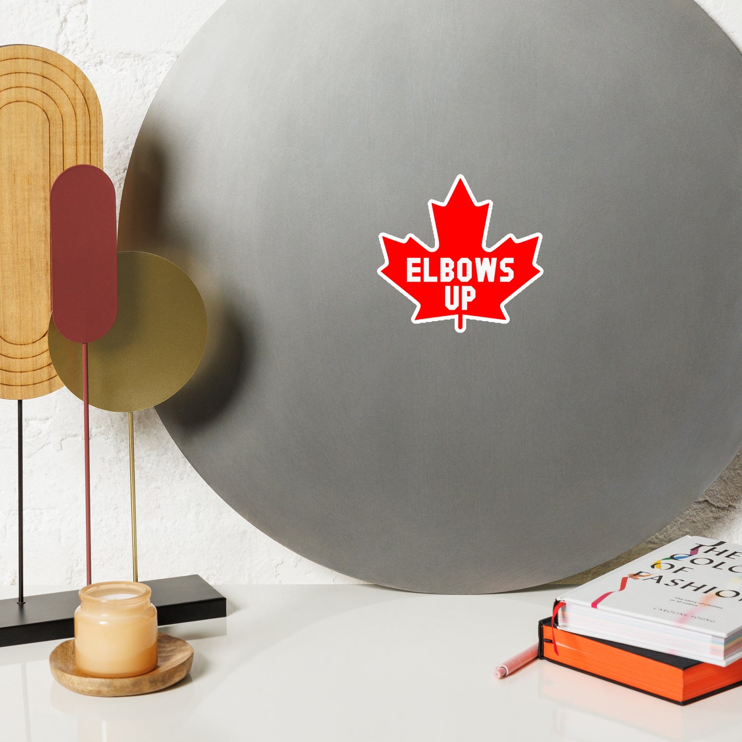 Elbows Up Maple Leaf Magnet